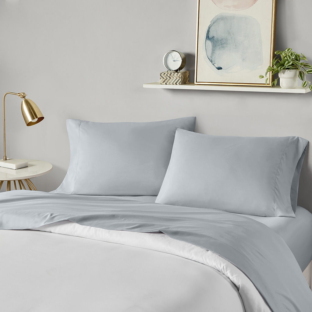 Microfiber - Twin All Season Wrinkle Free Sheet Set - Gray