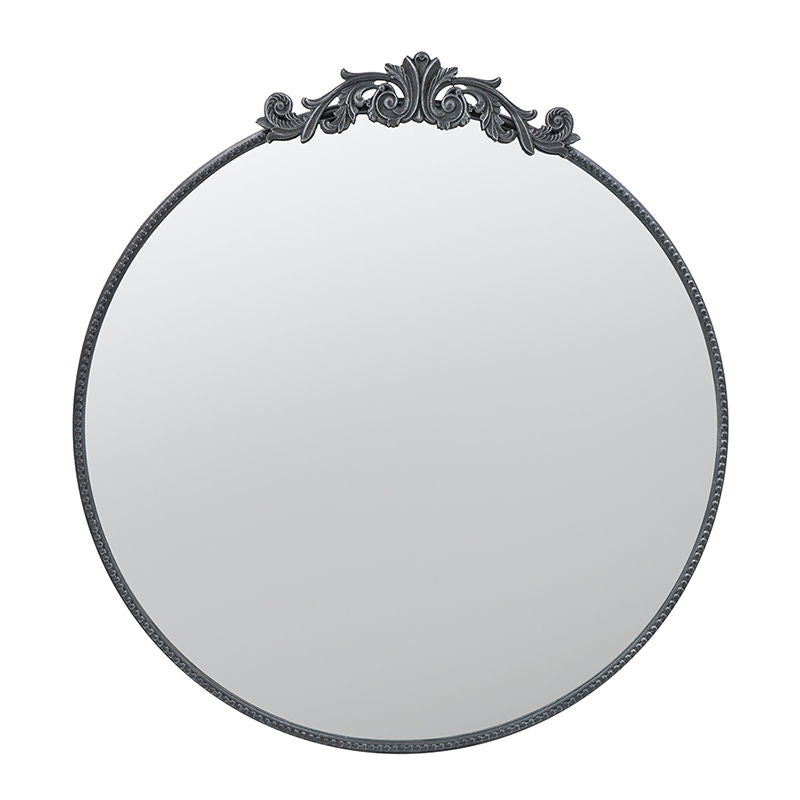Classic Design Mirror With Baroque Inspired Frame For Bathroom, Entryway Console Lean Against Wall