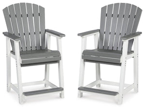 Transville - Barstool (Set of 2) - Gray / White