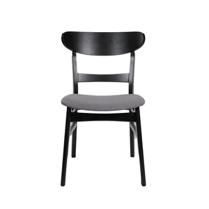Dining Chair With Upholstered Seat - Dark Gray