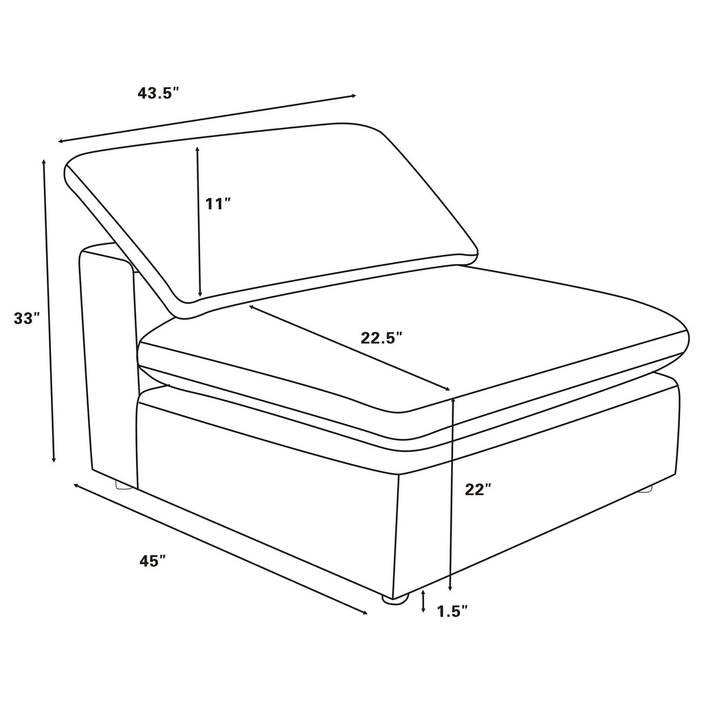 Segoura - Armless Chair