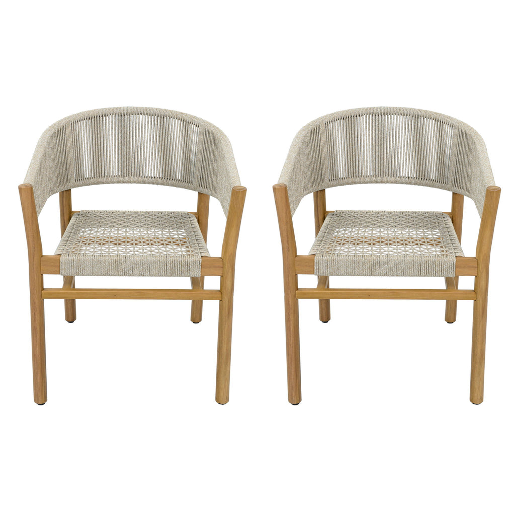 Elegant Outdoor Accent Chair (Set of 2)