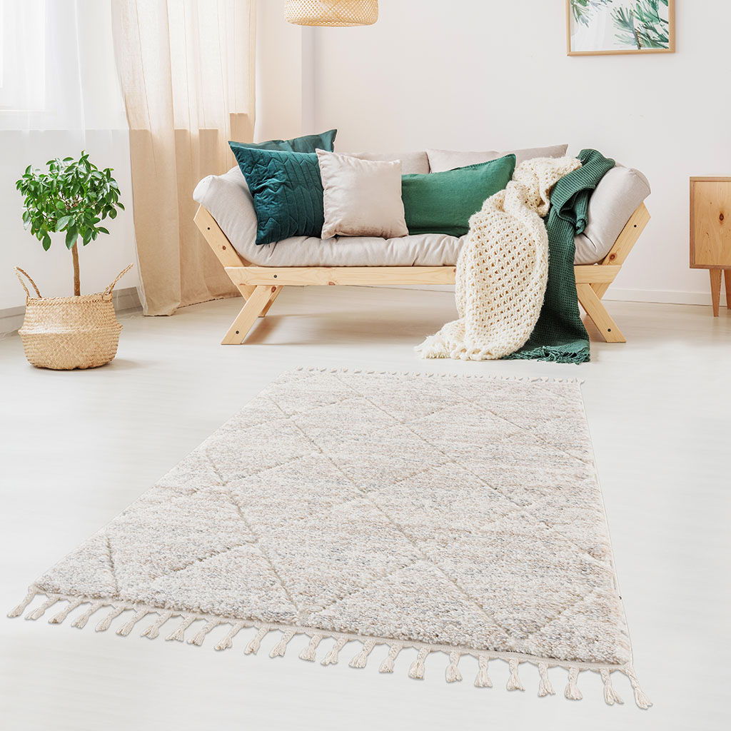 Sophia - 8' X 10' Talas Trellis Area Rug - Cream