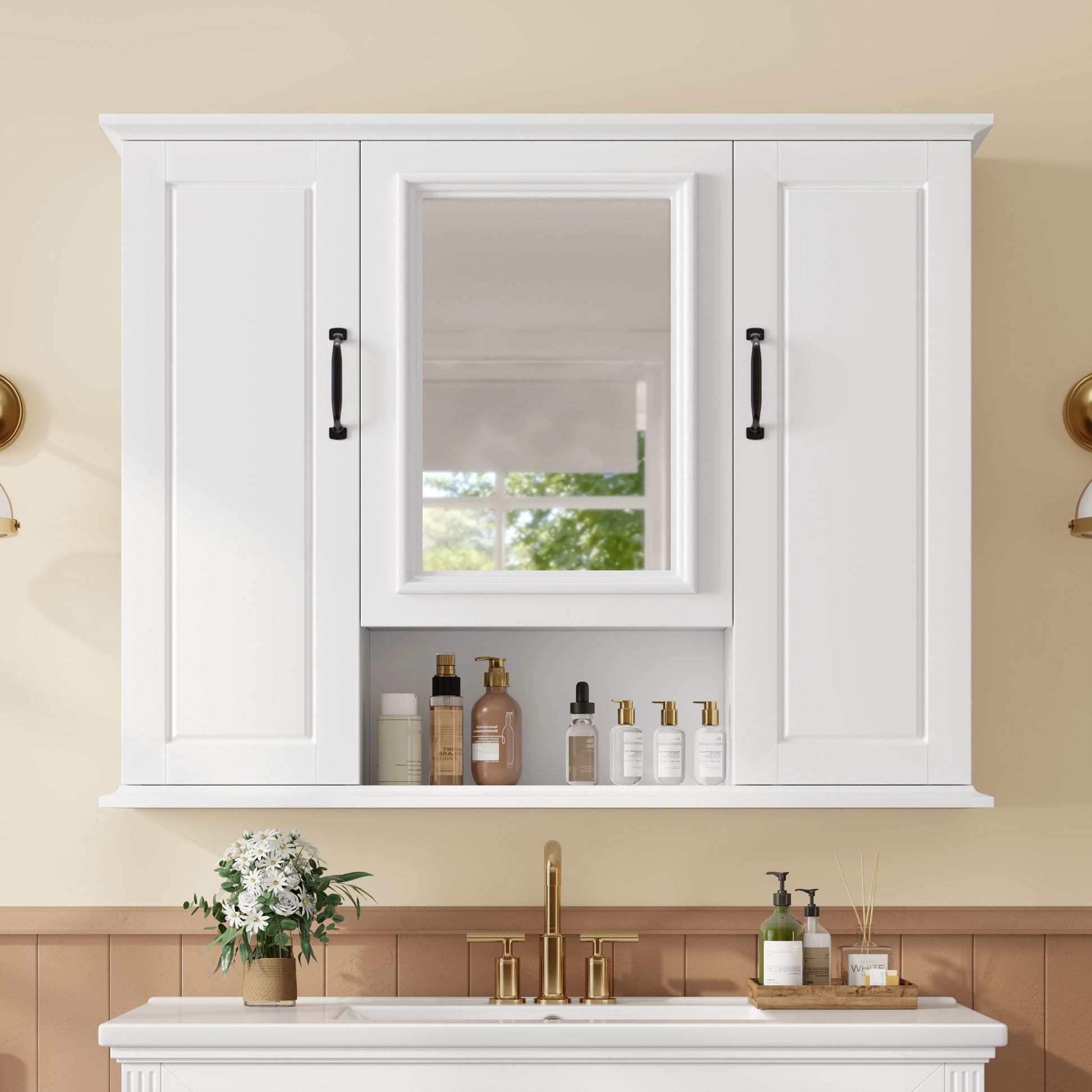 Modern Wall Mounted Medicine Cabinet With Mirror