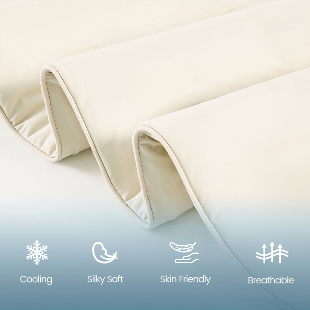 Ice Touch - Sublime Serenity Luxury Comforter Fabric- Ivory