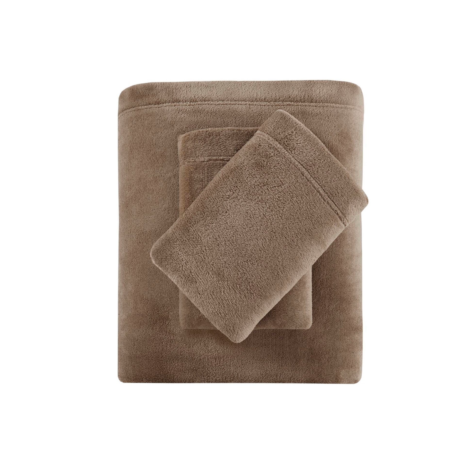 Soloft Plush - Twin Sheet Set - Brown
