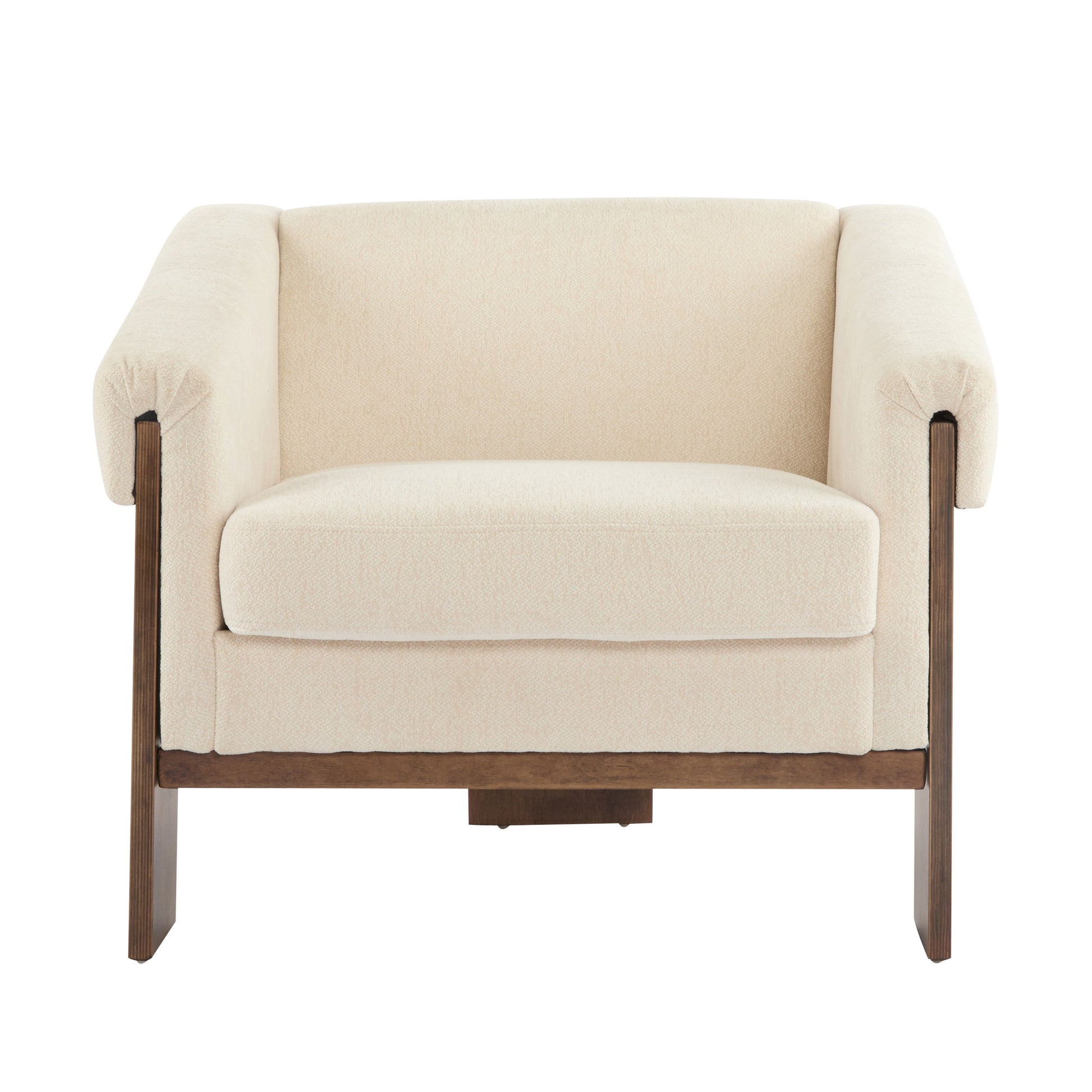Sierra - Vintage Modern Accent Chair With Deep Cushions And Wide Armrests
