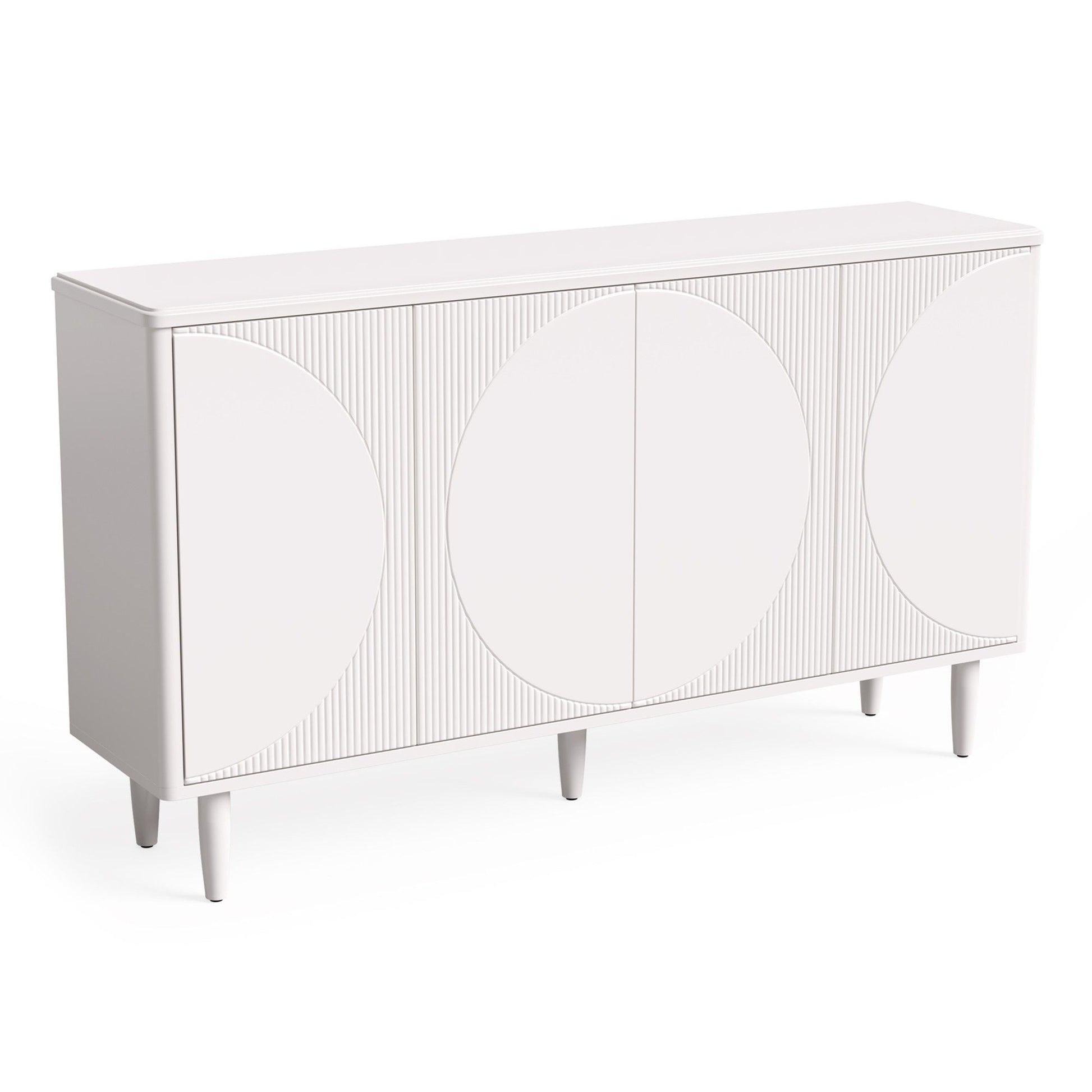 Buffet Sideboard Cabinet With Storage For Dining Room - White