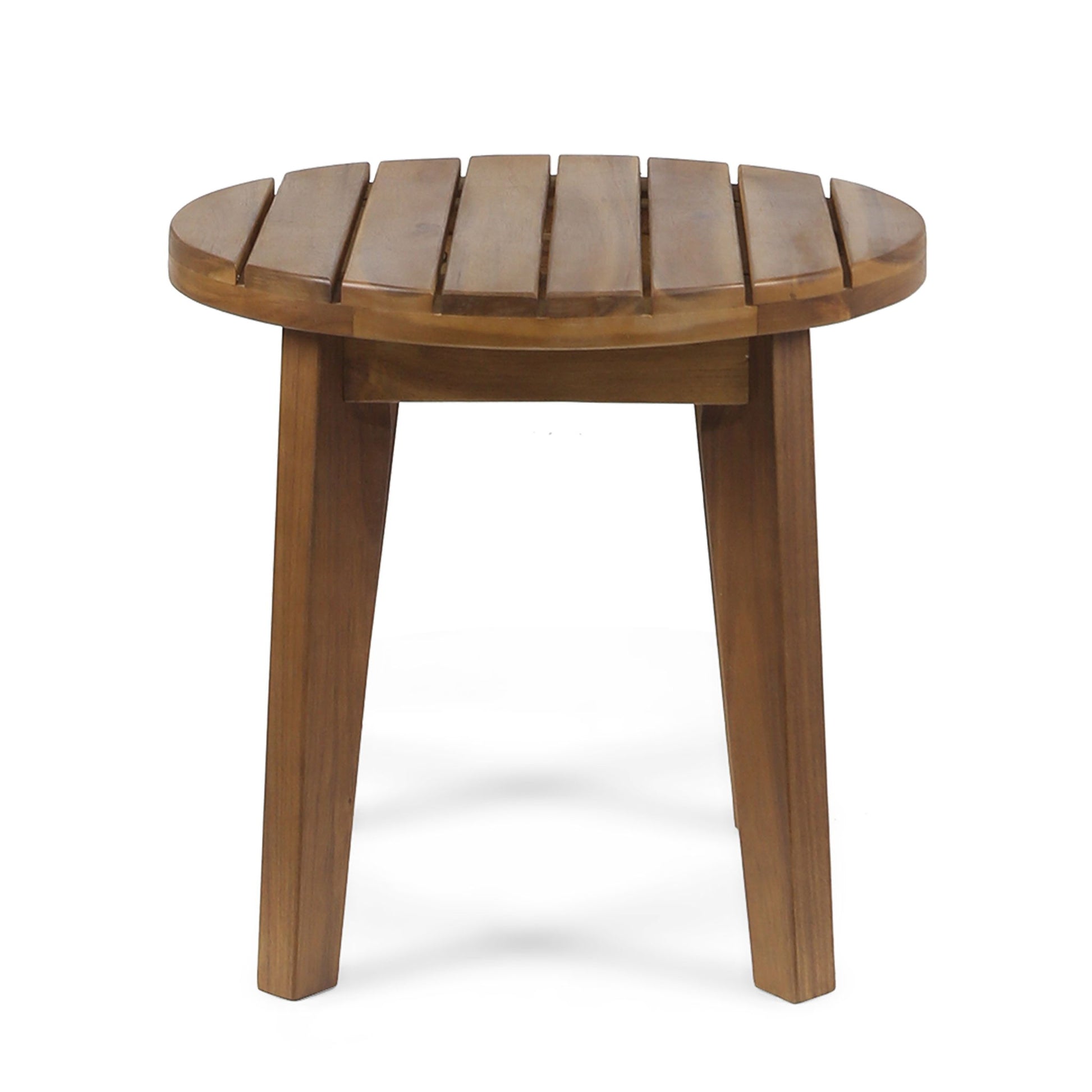 Outdoor Acacia Wood Side Table With Weather Resistance
