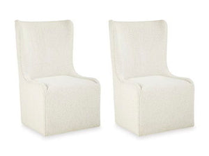 Radkin - Dining Upholstered Wingback Side Chair (Set of 2) - Off White