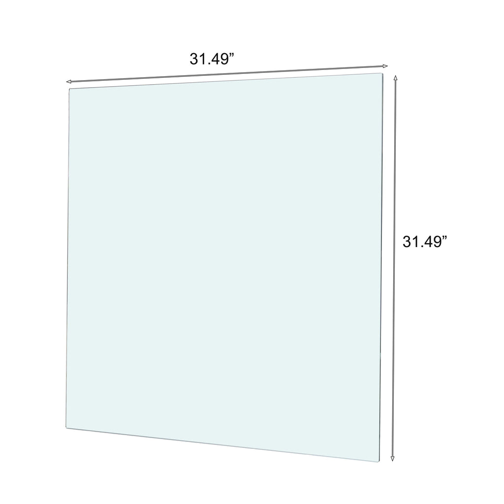 Square Tempered Glass Top