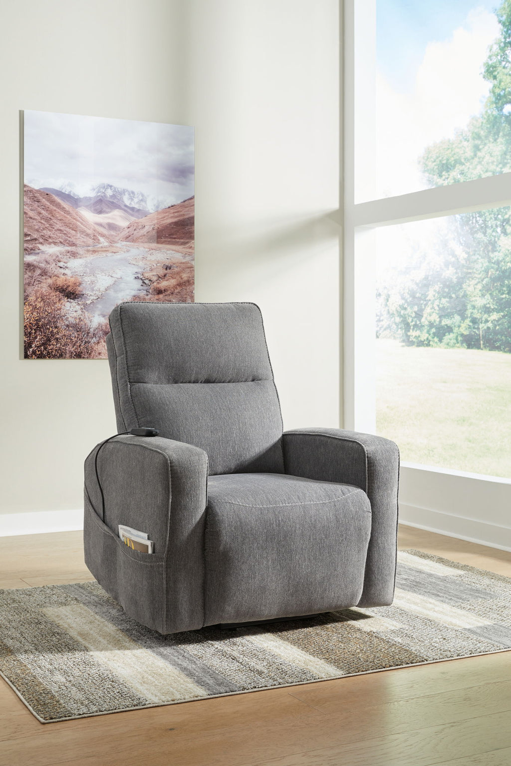Starganza - Power Lift Recliner - Gray