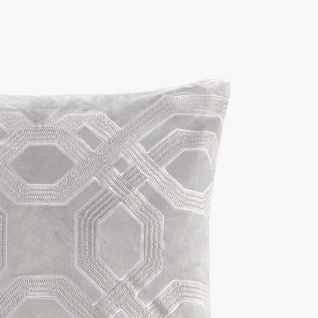 Biron - Square Decor Pillow - Silver