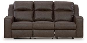 Lavenhorne - Reclining Sofa With Drop Down Table - Umber