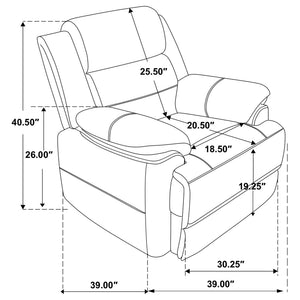 Worthington - Padded Arm Accent Chair - Dark Brown