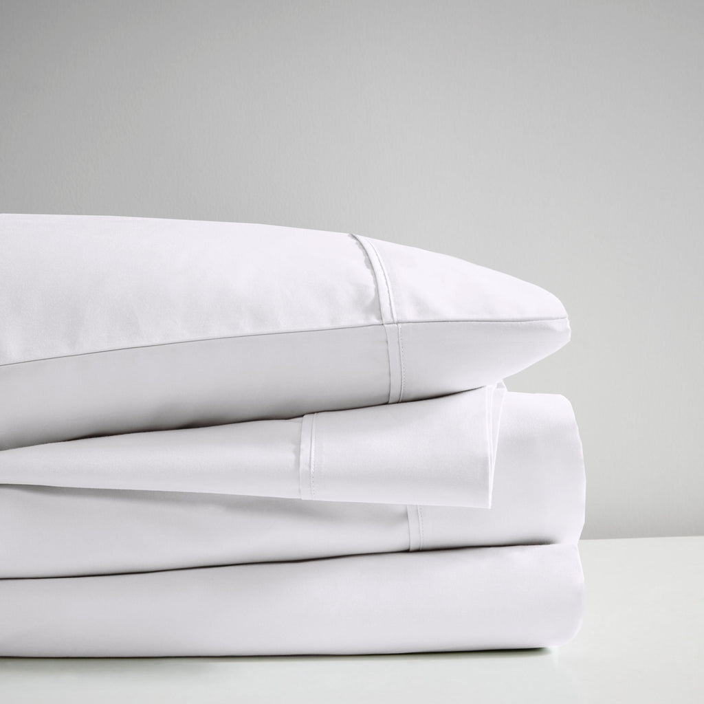 600 Thread Count - Cooling Cotton Blend 4-Piece Sheet Set - White