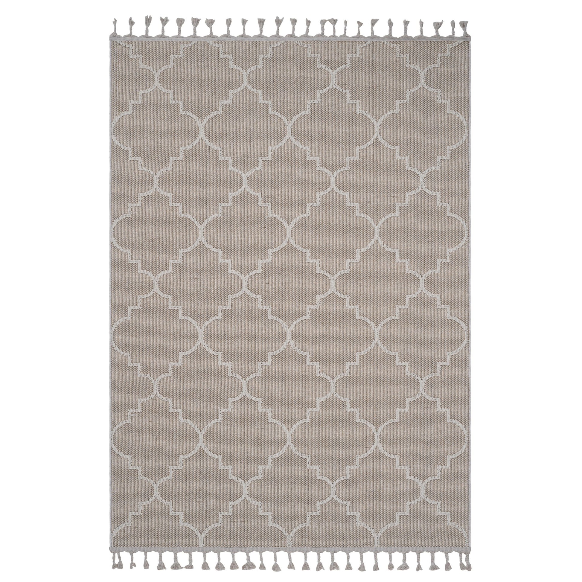 Guros - 6' X 9' Trellis Indoor / Outdoor Area Rug - Ivory
