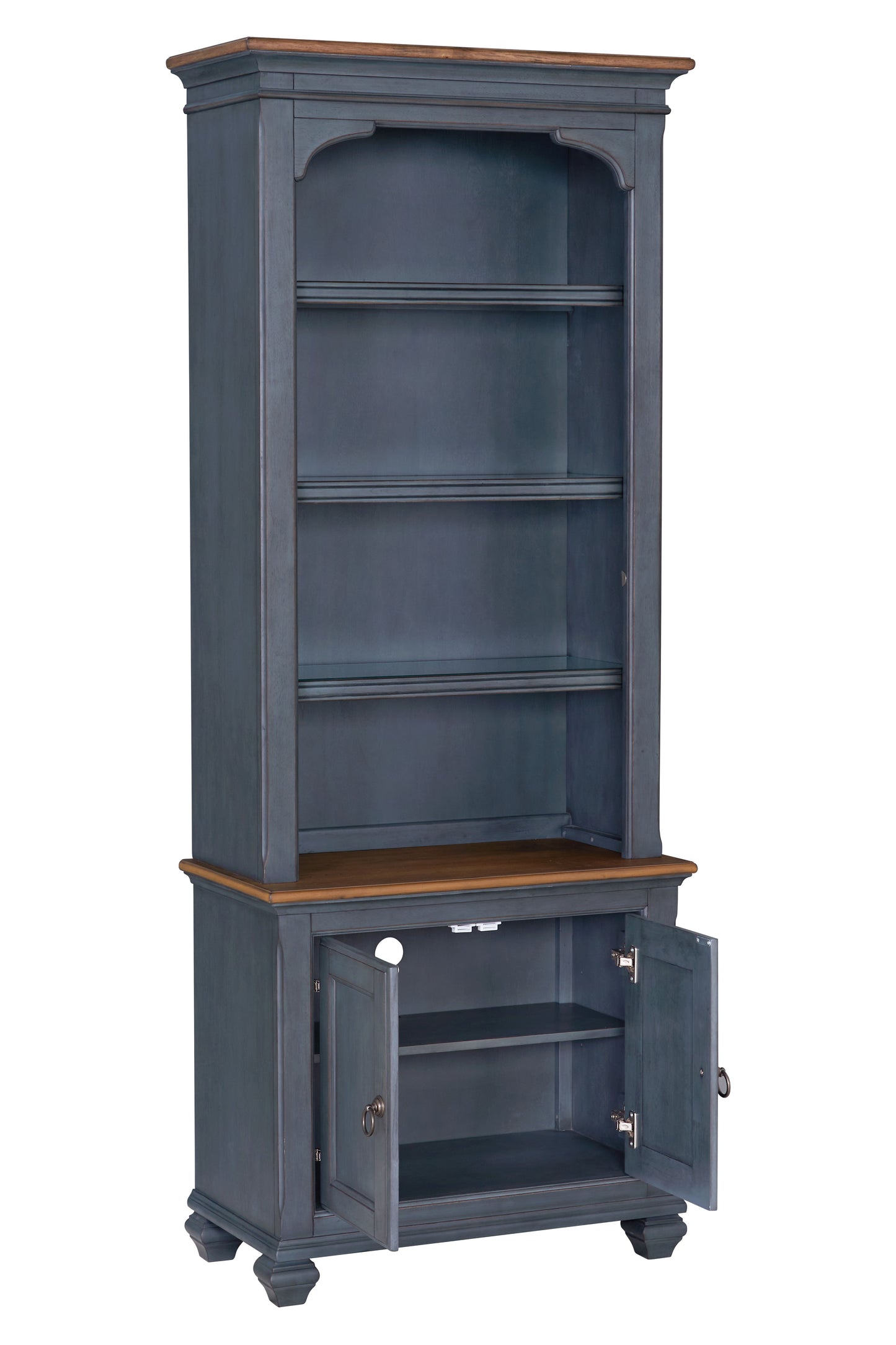 Americana - 84" Universal Pier Bookcase - Blue