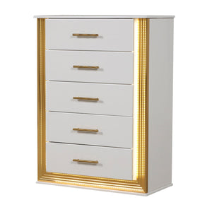 Obsession - 5 Drawer Chest - White