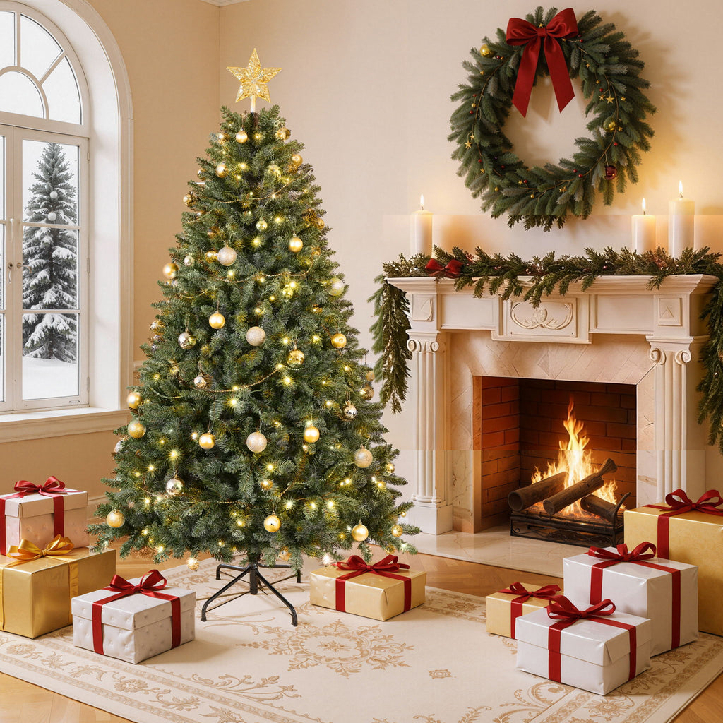 Christmas Tree With Warm Leds
