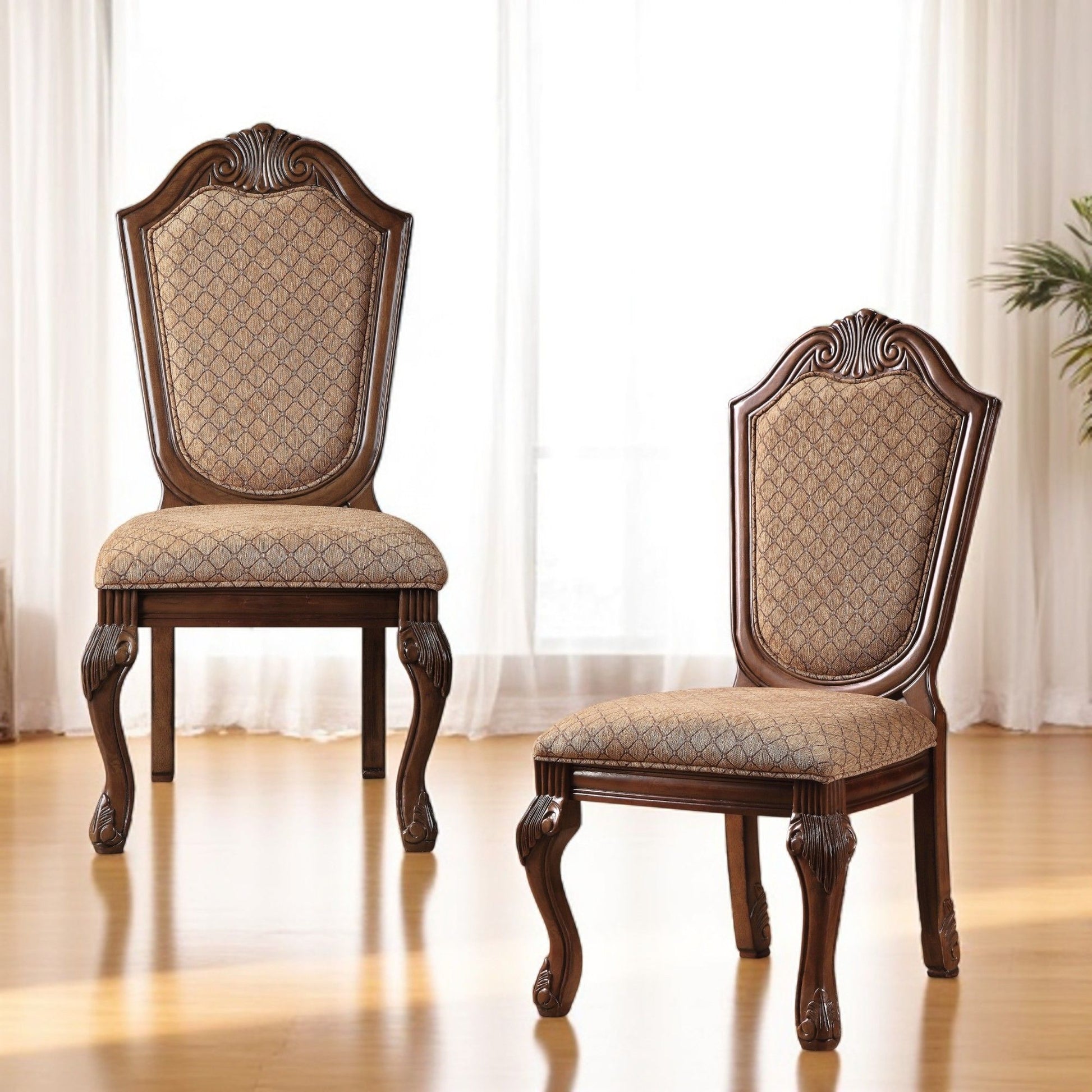 Chateau De Ville - Side Chair (Set of 2) - Brown / Cherry