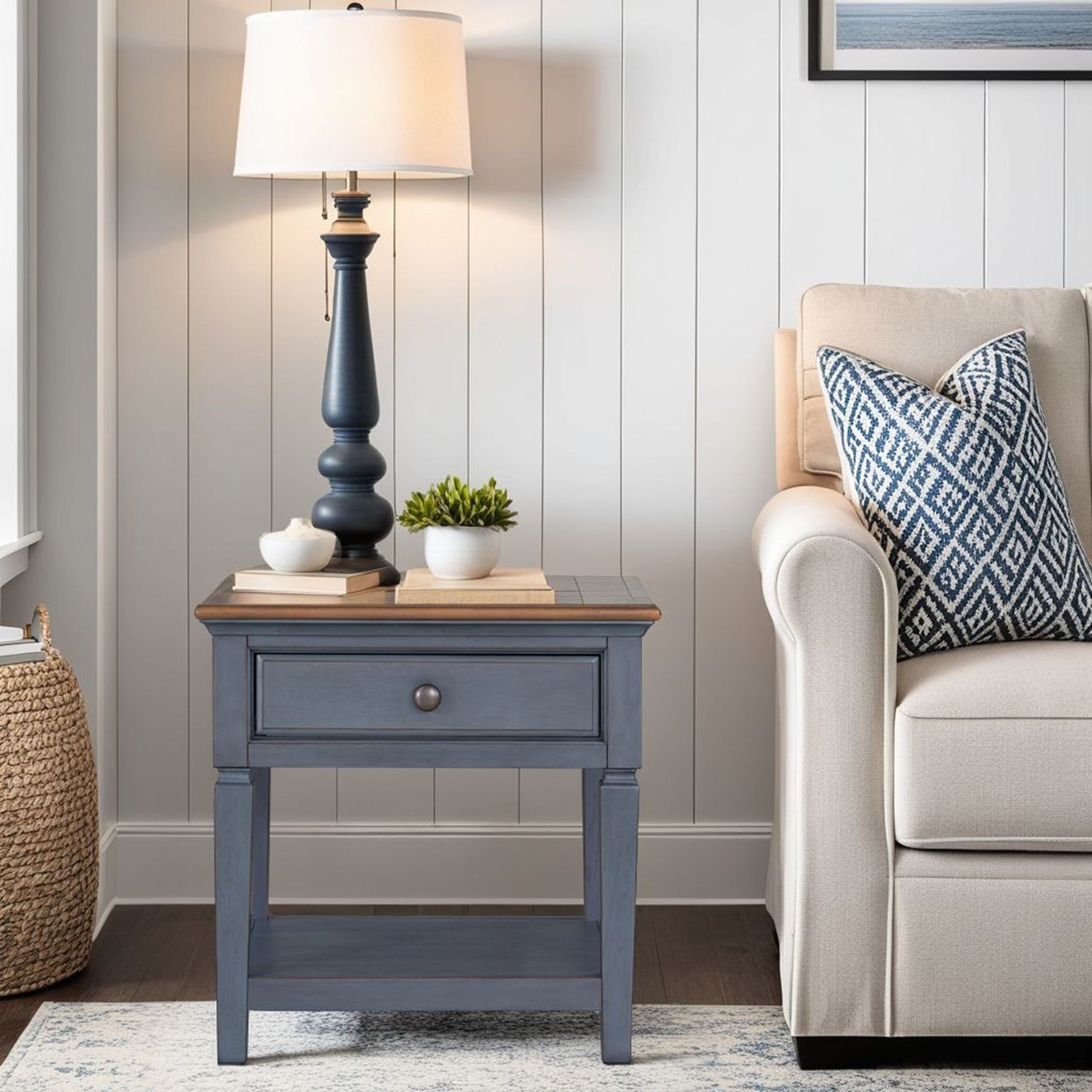 End Table - Blue