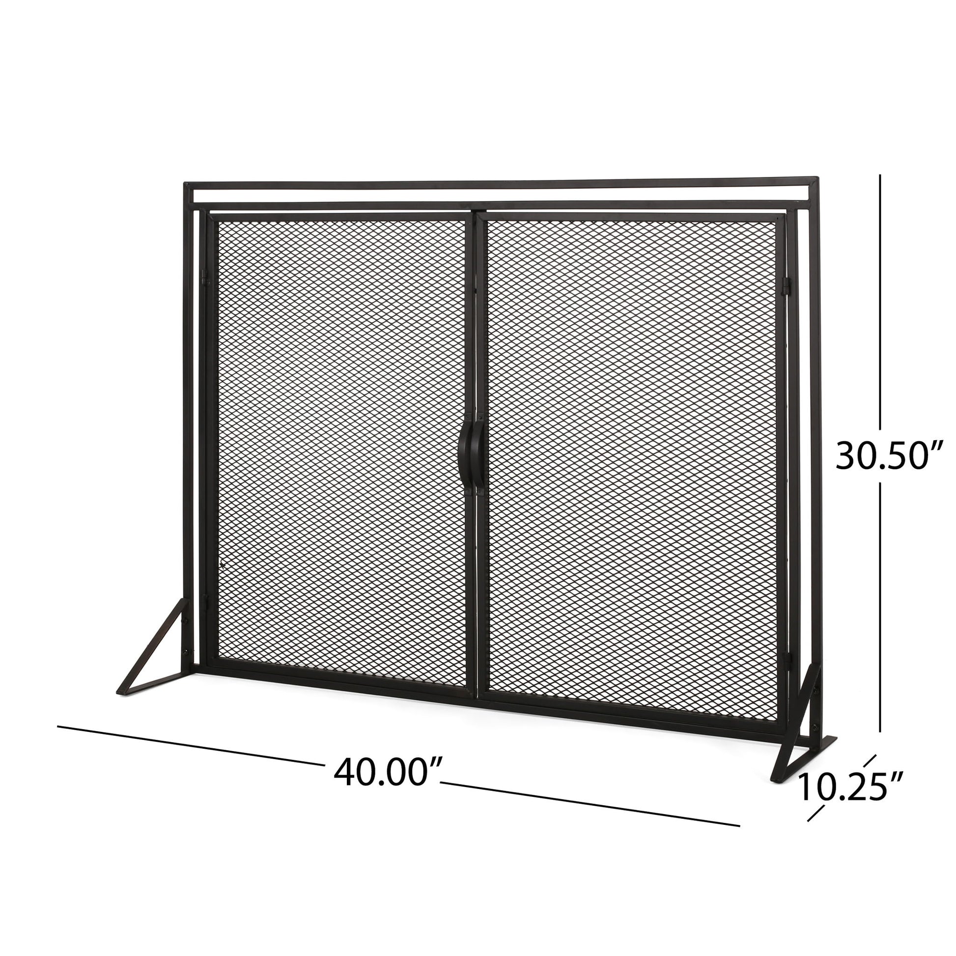 Samantha - Iron Fireplace Screen 2 Door Design
