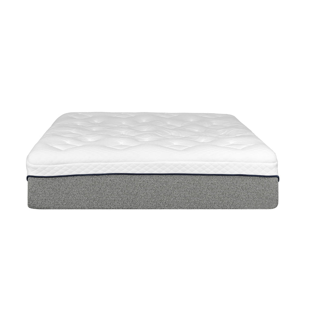 Ultra Plush 13" Gel Memory Foam Mattress For King Size Bed With Double Layered Jacquard Cover - Gray / White