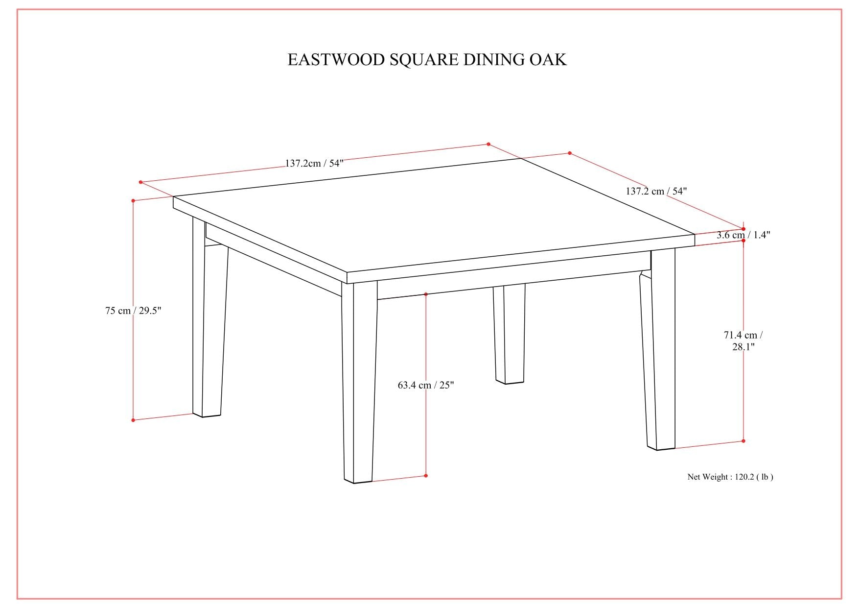 Eastwood - Handcrafted Dining Table
