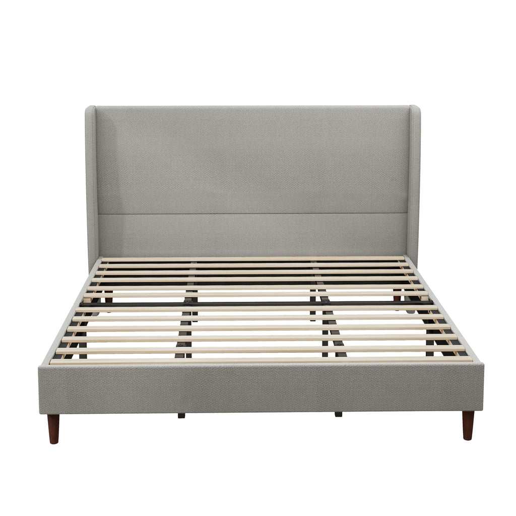 Upholstered Bed & High Headboard Design