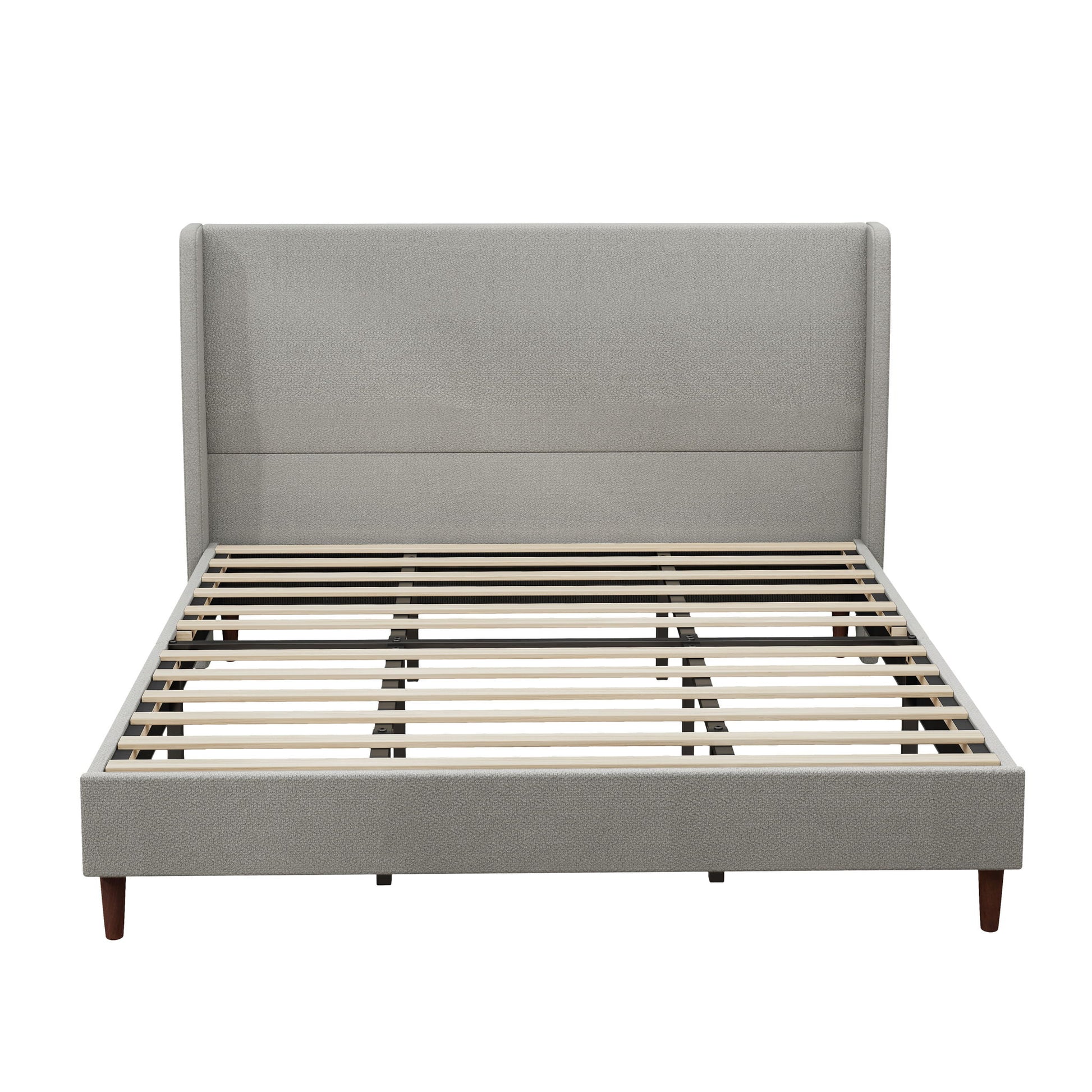 Upholstered Bed & High Headboard Design