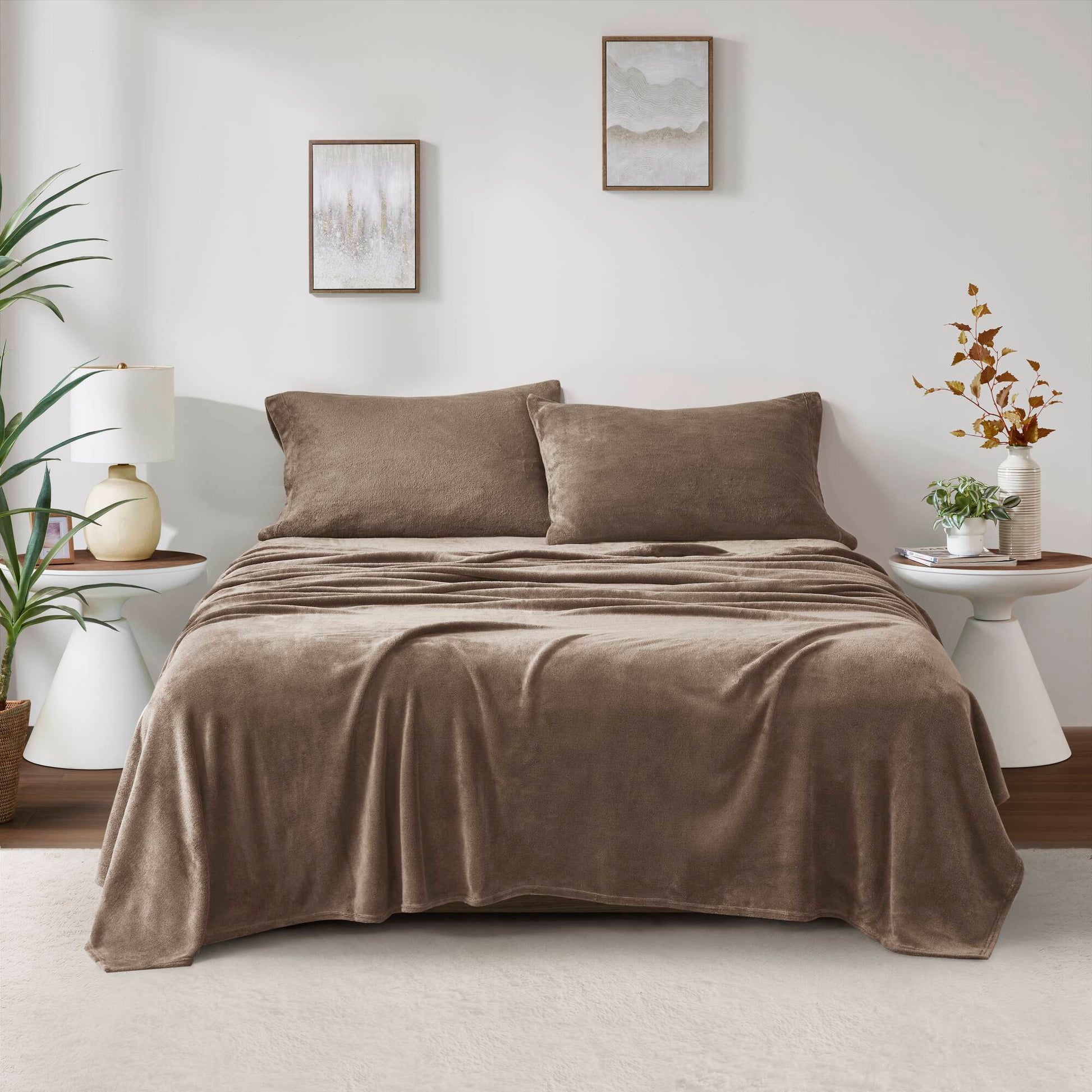 Queen Soloft Sheet Set - Brown