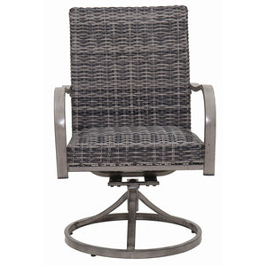 Outdoor Swivel Dining Chair (Set of 2) - Gray