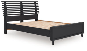 Danziar - Full Slat Panel Bed - Black