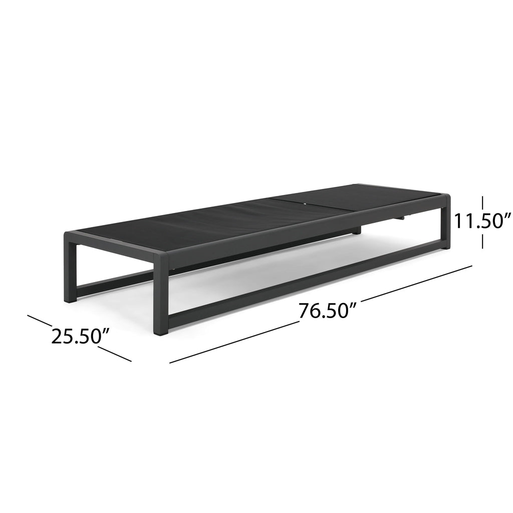 Outdoor Nylon Chaise Lounge, (Set of 2)
