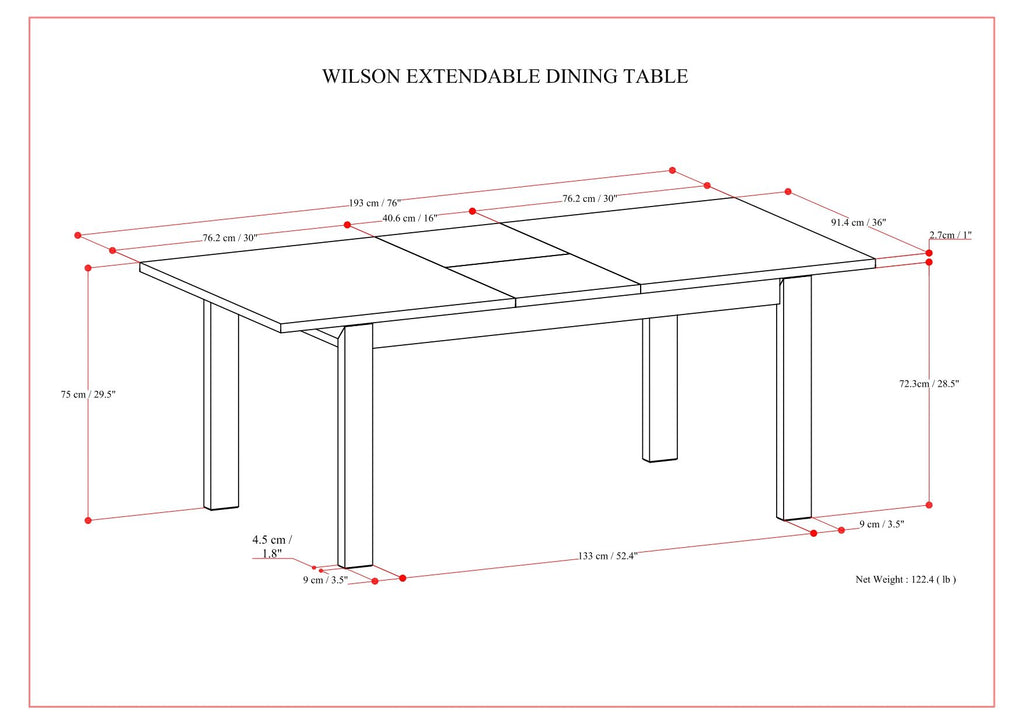 Wilson - Handcrafted Dining Table