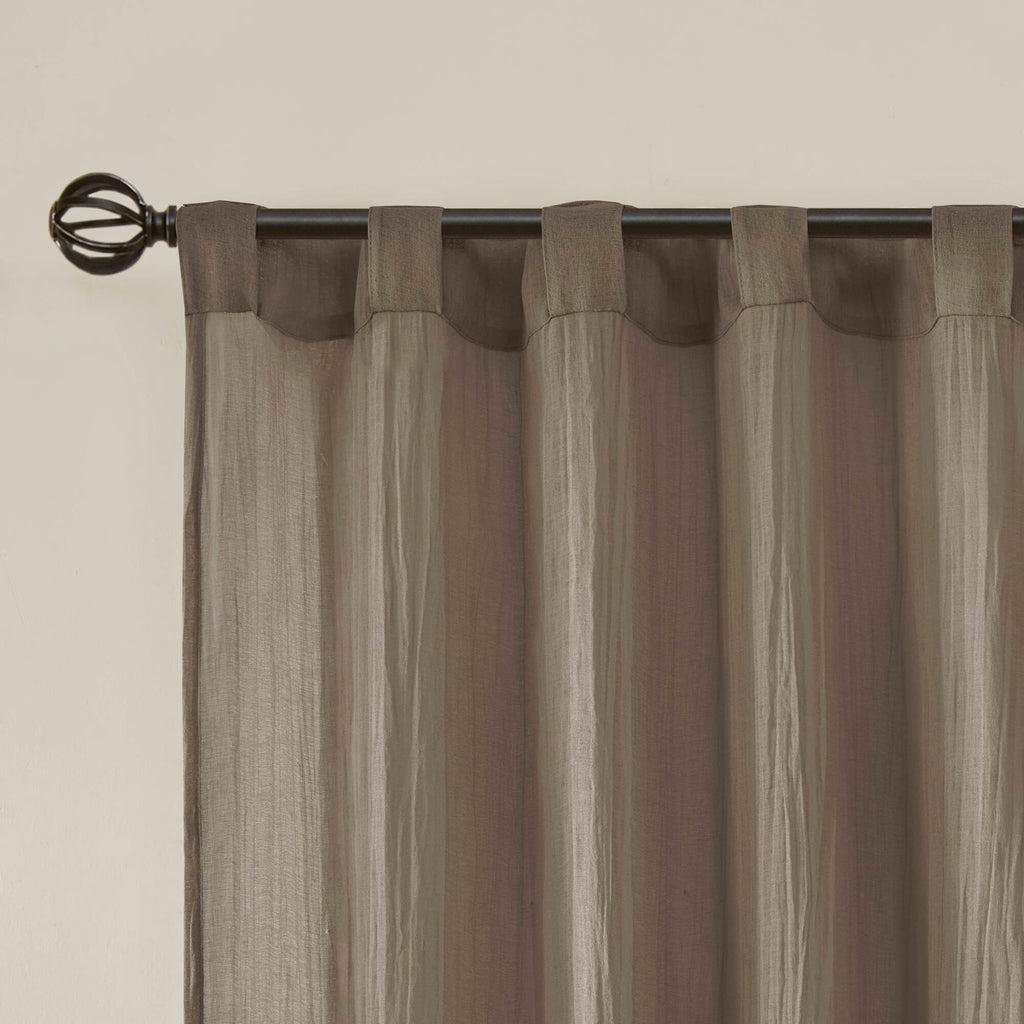 Harper - Solid Crushed Window Panel Pair - Taupe