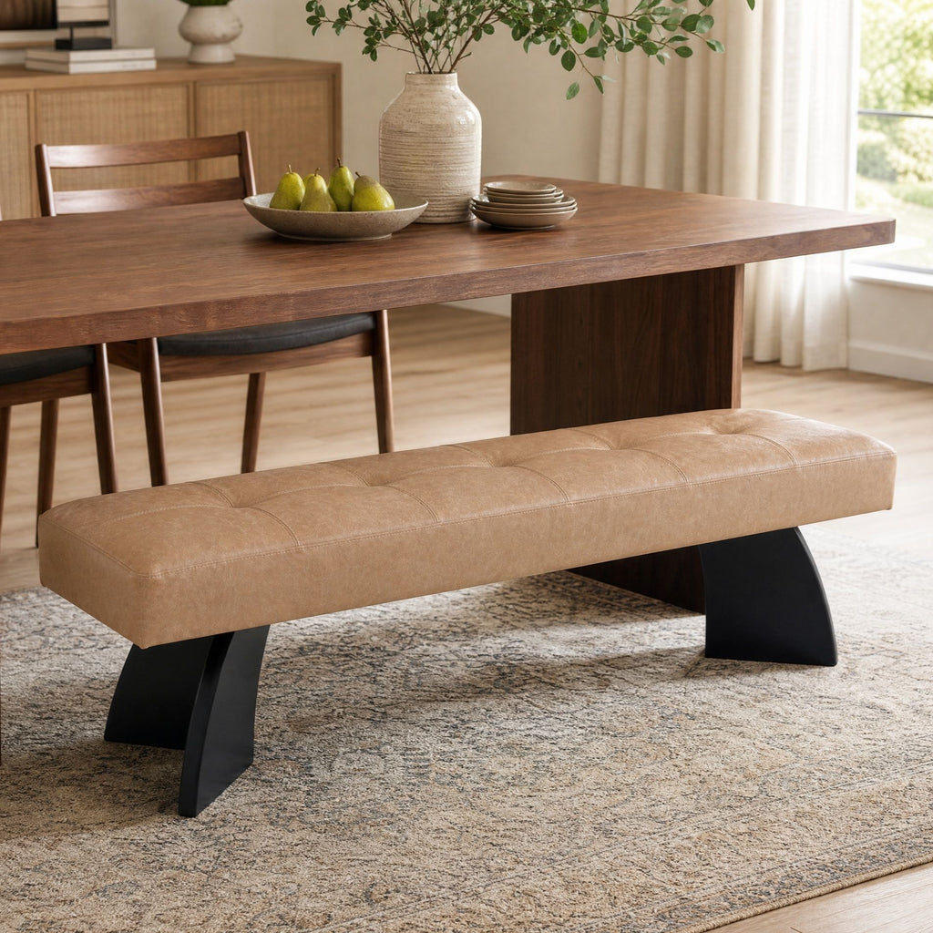 Upholstered Indoor Dining Bench For Kitchen