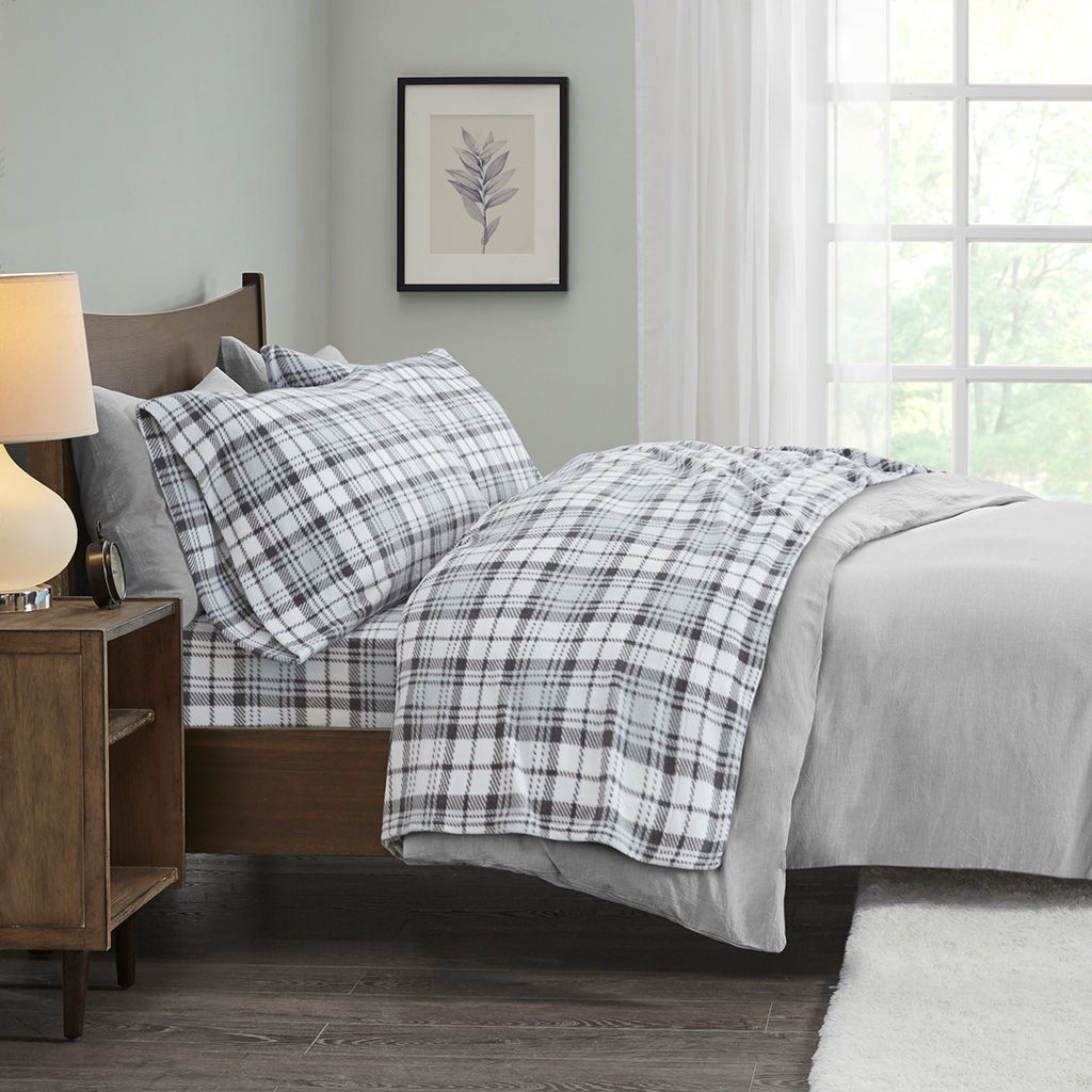 Sheet Set - Gray Plaid