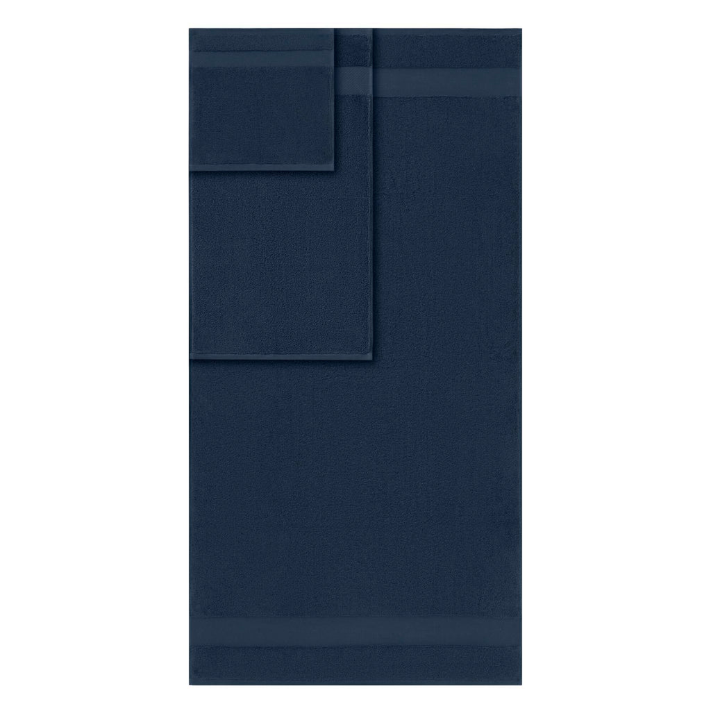 Turkish - 6 Piece Bath Towel Set - Navy