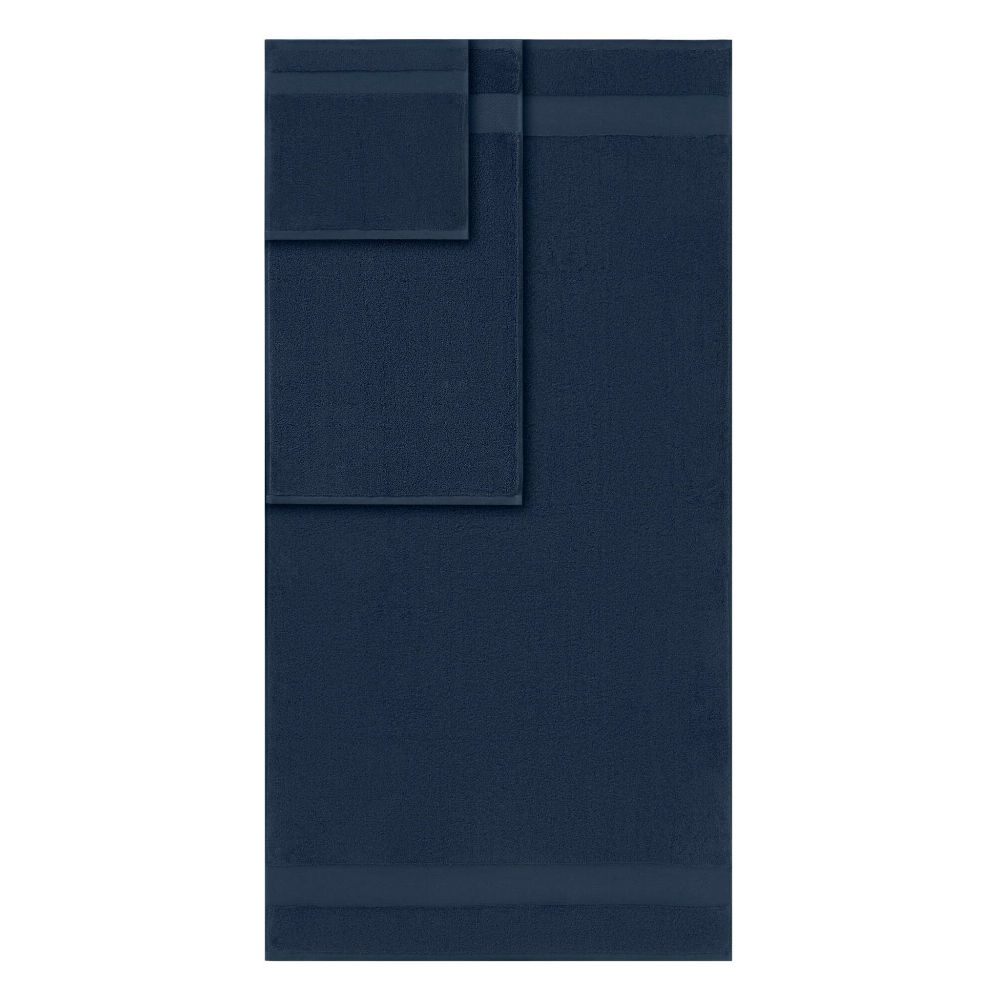 Turkish - 6 Piece Bath Towel Set - Navy