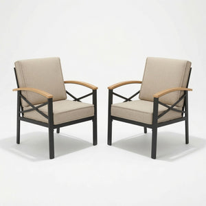 Outdoor Patio Armchair, All Weather (Set of 2)