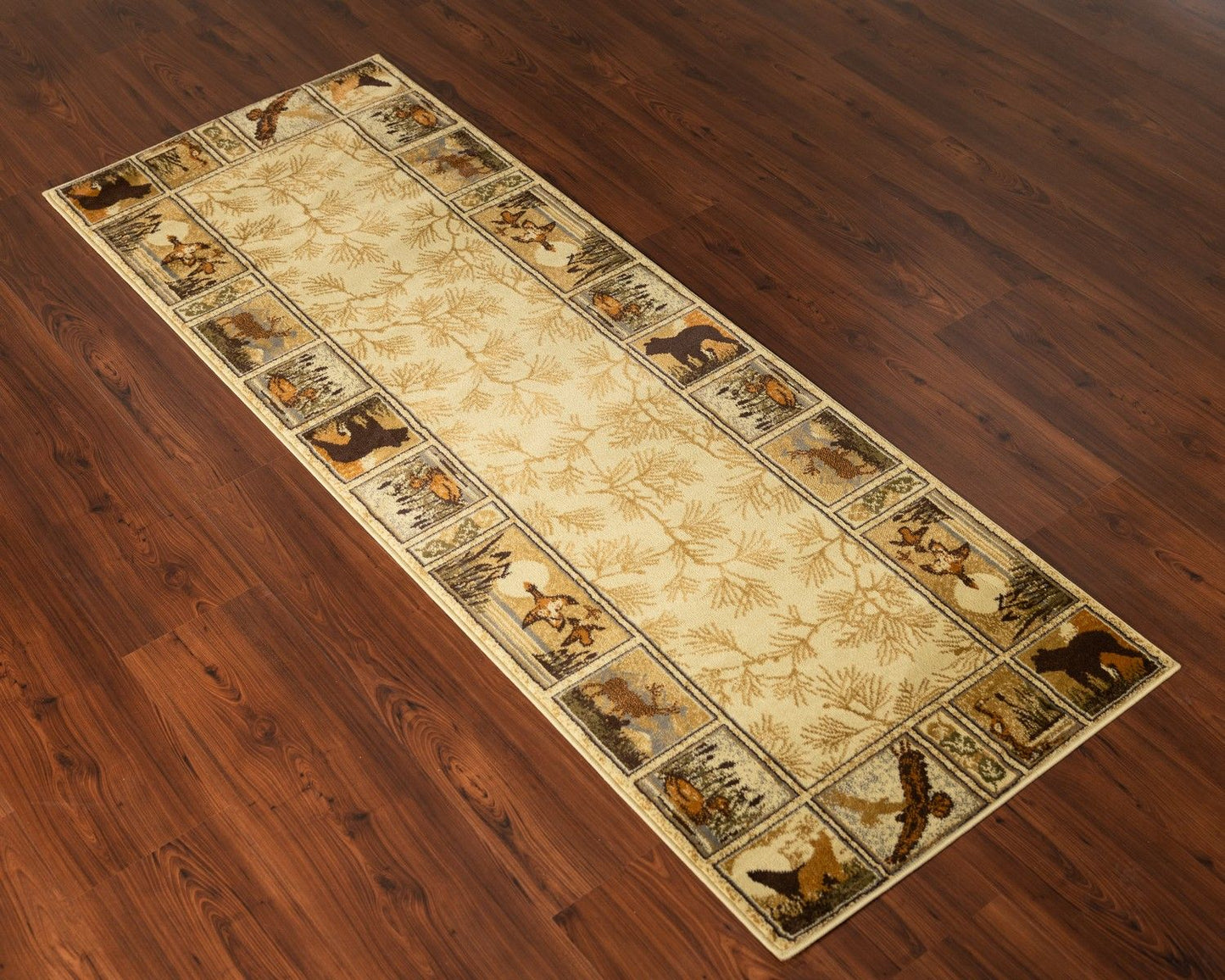 Woodland - GC_RST5502 Cream 5' x 7' Lodge Area Rug