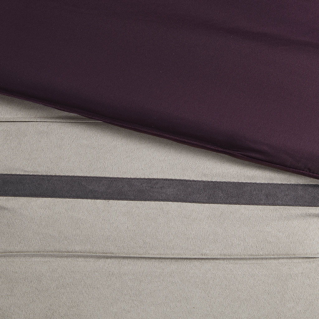 Palmer - King Piece Comforter (Set of 7) - Purple
