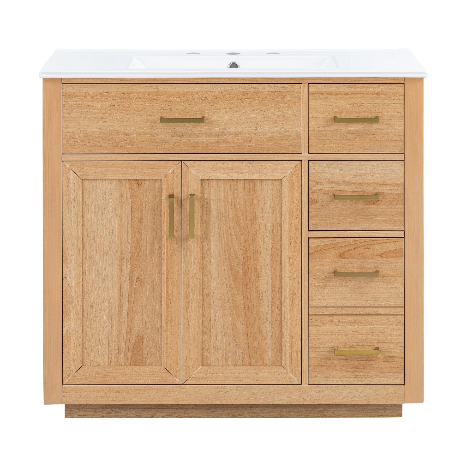 Bathroom Vanity & Sink, Soft Close Doors & Drawers - Wood