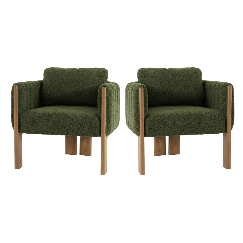 Upholstered Dining Chair With Vertical Channel Tufting