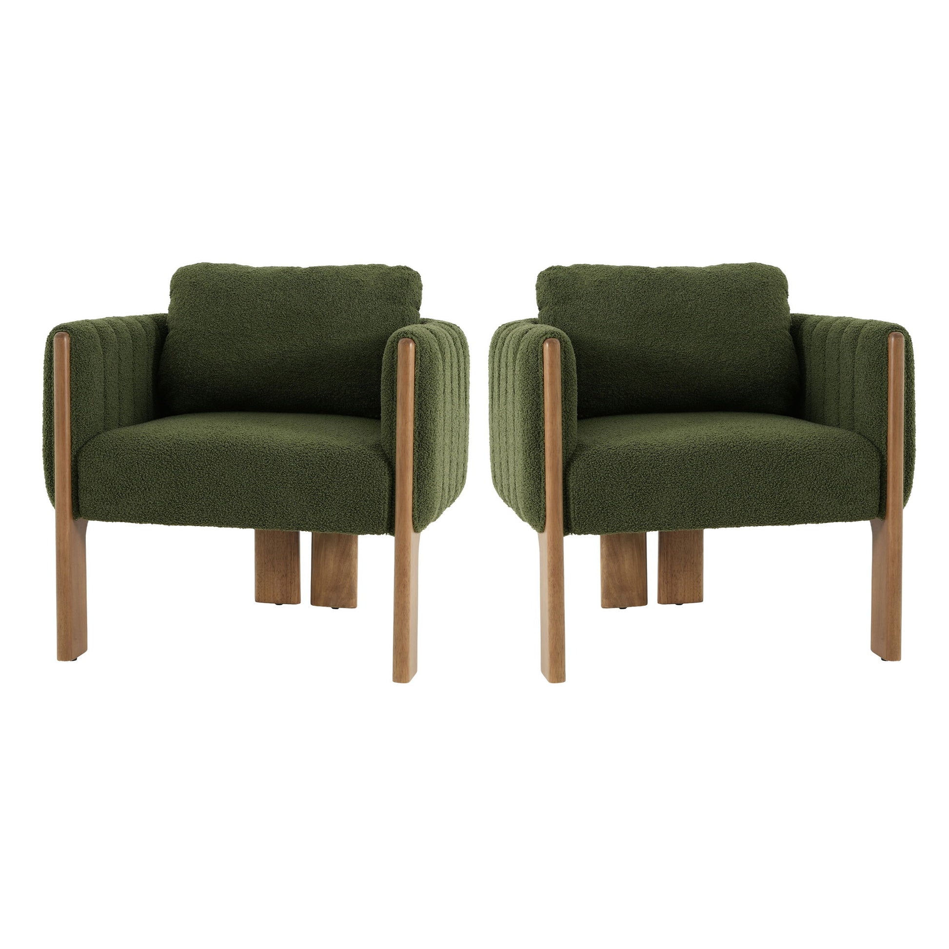 Upholstered Dining Chair With Vertical Channel Tufting