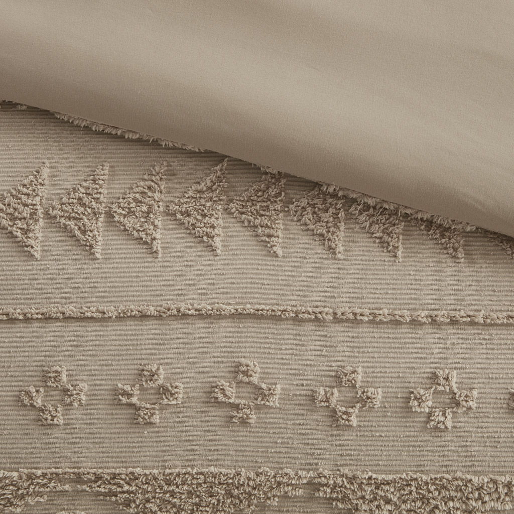 Breckenridge - Chenille Oversized Comforter Set - Tan