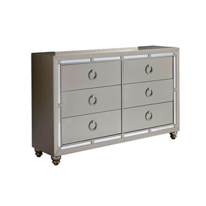 Chloe - Dresser - Silver / Gray