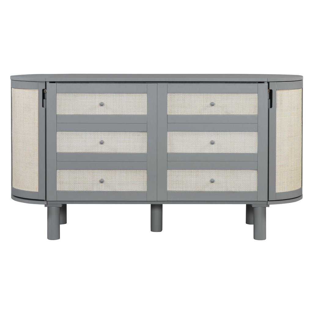 Murphy Bed With Hidden Storage & Modern Woven Design